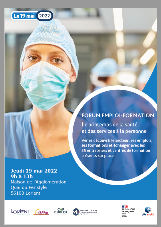 Forum emploi formation le 19 mai 9h à 13h à Lorient